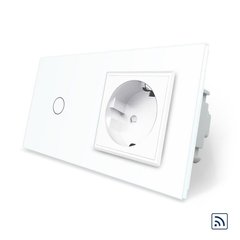 Remote touch switch 1 gang 1 socket Livolo