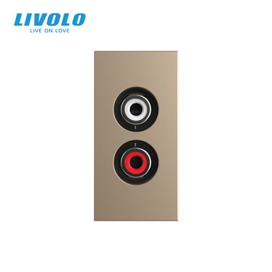 Audio RCA socket module Livolo