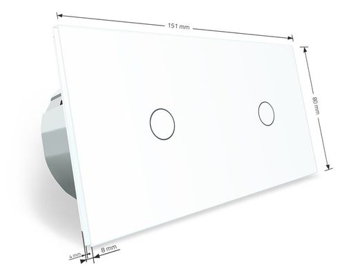 Remote touch dimmer 2 gang Livolo