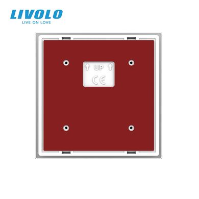 Бездротовий розумний сенсорний вимикач 1 сенсор Livolo сірий скло (VL-XR007-I)