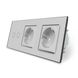 Touch dimmer switch 2 gang 2 sockets Livolo