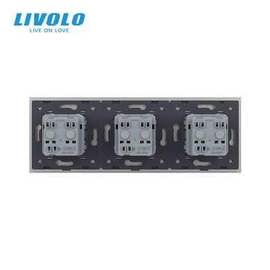 Triple wall power socket Livolo