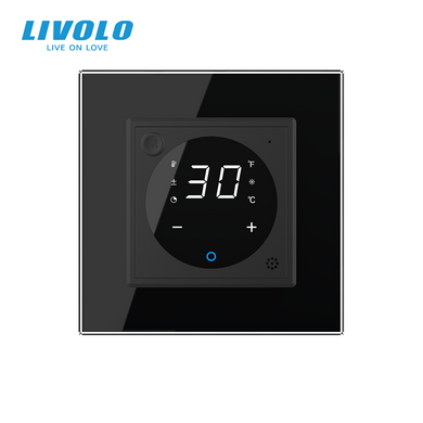 Розумний програмований сенсорний терморегулятор з датчиком температури повітря Livolo