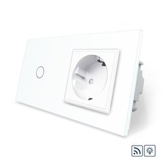 Remote touch dimmer 1 gang 1 socket Livolo
