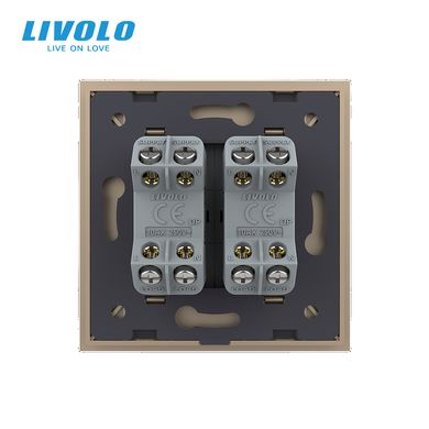 Mechanical cross switch 2 gang 3 way Livolo