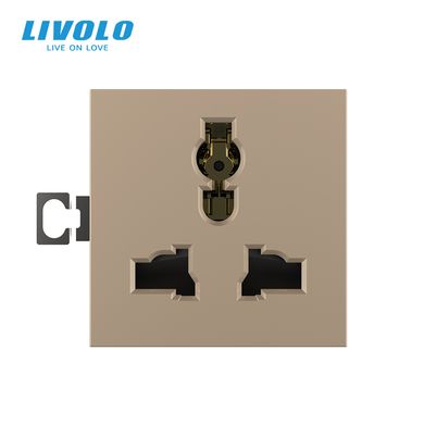 Механізм універсальна розетка 12 стандартів в 1 Livolo