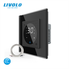 Розумний програмований терморегулятор з зовнішнім датчиком температури для теплої підлоги Livolo