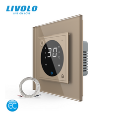 Розумний програмований терморегулятор з зовнішнім датчиком температури для теплої підлоги Livolo
