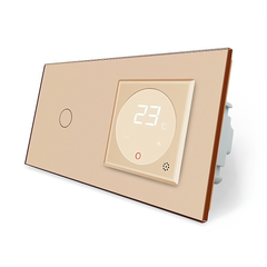 Touch switch 1 gang Thermostat with external temperature sensor for warm floors Livolo