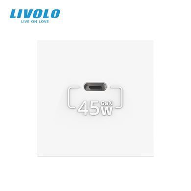 Механізм розетка USB Type-C з Power Delivery 45W Livolo