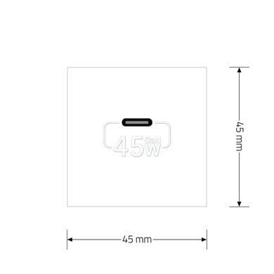 Механізм розетка USB Type-C з Power Delivery 45W Livolo