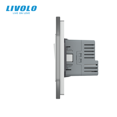 Клавішний вимикач LIVOLO з розеткою