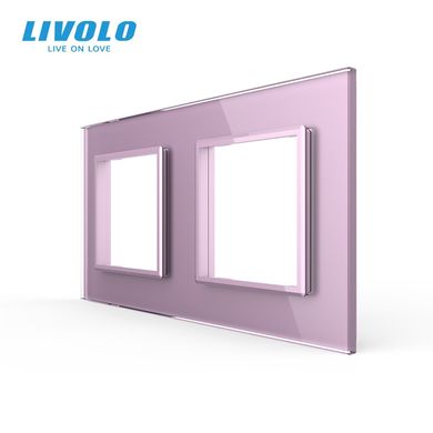 Double frame for socket Livolo