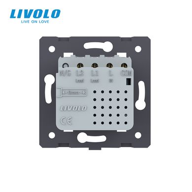 Smart ZigBee curtain touch switch 2 gang module Livolo Sense