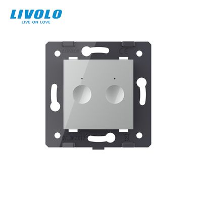 Smart ZigBee curtain touch switch 2 gang module Livolo Sense