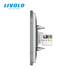 Розетка комп'ютерна RJ-45 і ТБ розетка Livolo