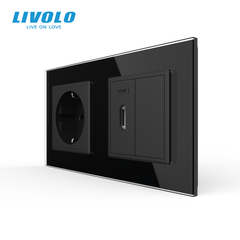 Двойная электрическая розетка LIVOLO