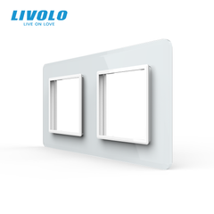 2-Gang Frame LIVOLO tempered glass