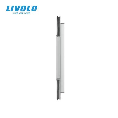 Панель-заготовка для сенсорного выключателя 4 места 1 розетка Livolo