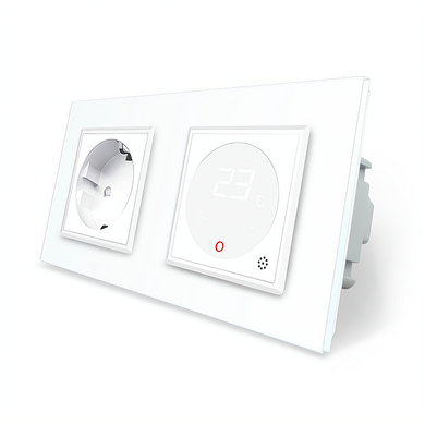 Wall power socket Thermostat with external temperature sensor for warm floors Livolo