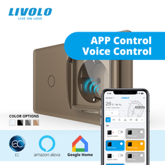 Сенсорный выключатель LIVOLO с розеткой