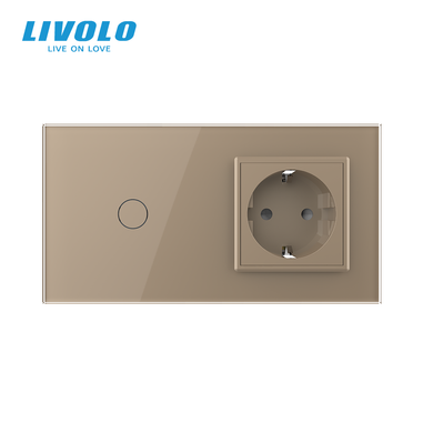 Сенсорний вимикач LIVOLO з розеткою