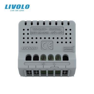 Розумний датчик температури та вологості ZigBee (термометр-гігрометр) LIVOLO, сірий, модуль без рамки (VL-FCEZ-2IP)