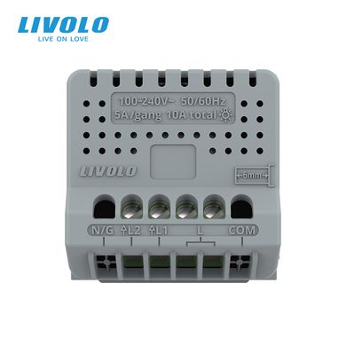 Dimmer touch switch 2 gang module Livolo