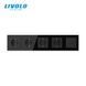Five way wall power socket & Computer socket Livolo