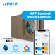 Умный сенсорный выключатель LIVOLO EC, 1 сенсор + розетка с крышкой IP44, 16 А, с заземлением