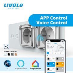 Сенсорний вимикач LIVOLO з розеткою