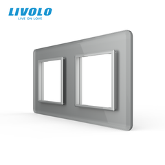 2-Gang Frame LIVOLO tempered glass