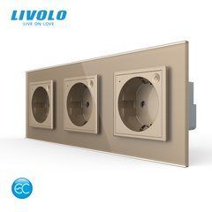 Потрійна електрична розетка LIVOLO