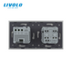Wall power socket Thermostat with external temperature sensor for warm floors Livolo