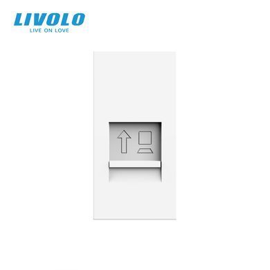 Механизм розетка интернет RJ-45 Livolo