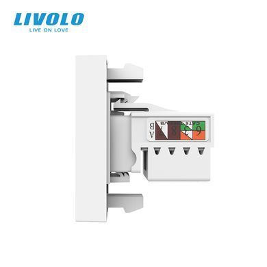 Механизм розетка интернет RJ-45 Livolo