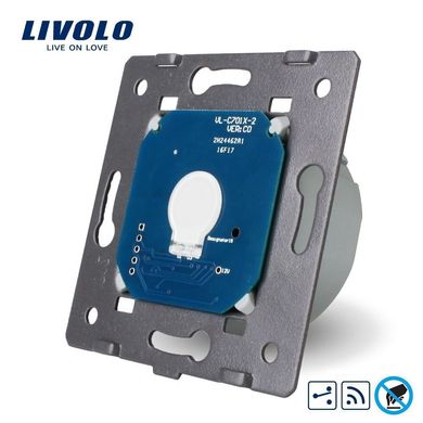 Механизм бесконтактный проходной/перекрестный радиоуправляемый выключатель 1 сенсор Livolo