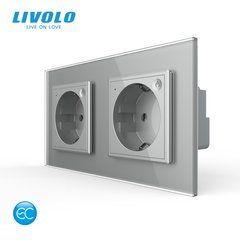 Подвійна електрична розетка LIVOLO