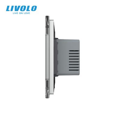 Touch screen Thermostat with air temperature sensor Livolo