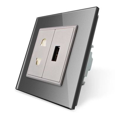 Wall multi-function power socket 2 in 1 & USB Livolo