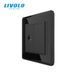 TV socket LIVOLO black 2.5D glass