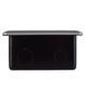 LIVOLO silver pop-up floor socket, earthed sockets, USB-A + RJ-45, recessed, smooth opening, IP44, aluminium, 145&times;145&times;65 mm