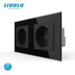 Подвійна електрична розетка LIVOLO