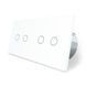 Розумний сенсорний ZigBee вимикач 4 сенсора Livolo