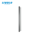 LIVOLO 4-post frame for 4 two-touch switches (2-2-2-2), tempered glass, frosted gray, 294&times;80 mm