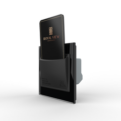 Энергосберегающий карман Livolo черный стекло (VL-FCKT-BP)