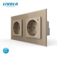 Подвійна електрична розетка LIVOLO