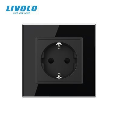 Розетка с заземлением Livolo