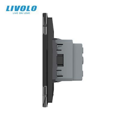 Розетка с заземлением Livolo