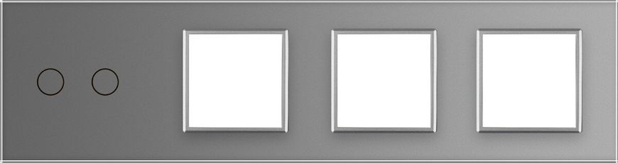 2 Gang & 1 Frame & 1 Frame & 1 Frame panel Livolo